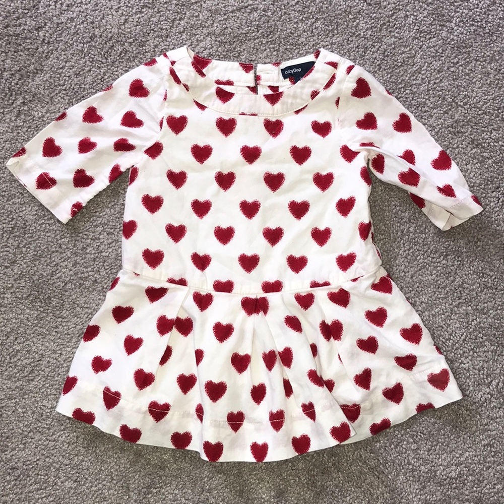 Baby Gap Hearts Baby Girl Dress 6-12M
